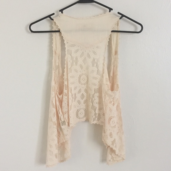 BOHO LACE OPEN VEST - Picture 5 of 8